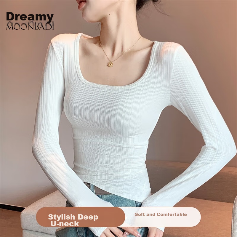 Moonbadi Women's Retro U-Neck Undershirt