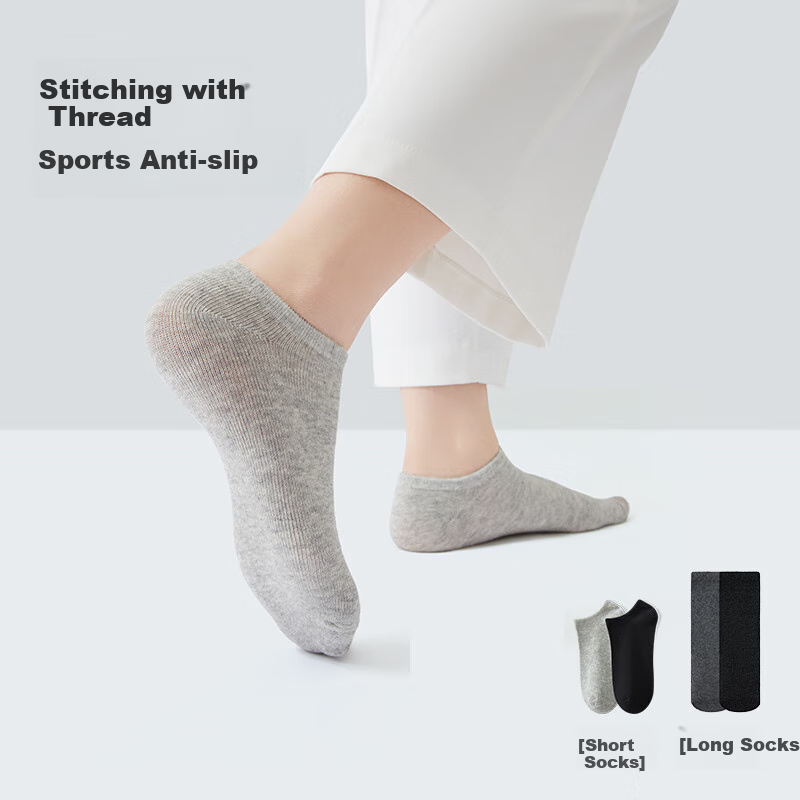 Freego Disposable Bamboo Fiber Antibacterial White Socks