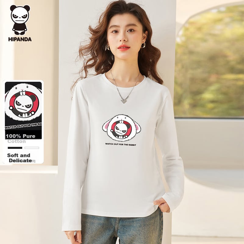 HIPANDA Hello Panda Long-Sleeve T-Shirt