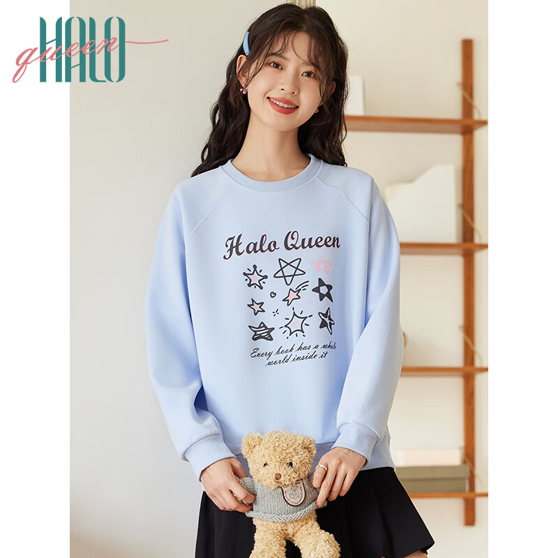 Halo Queen Women's Sweatshirt with Star Print