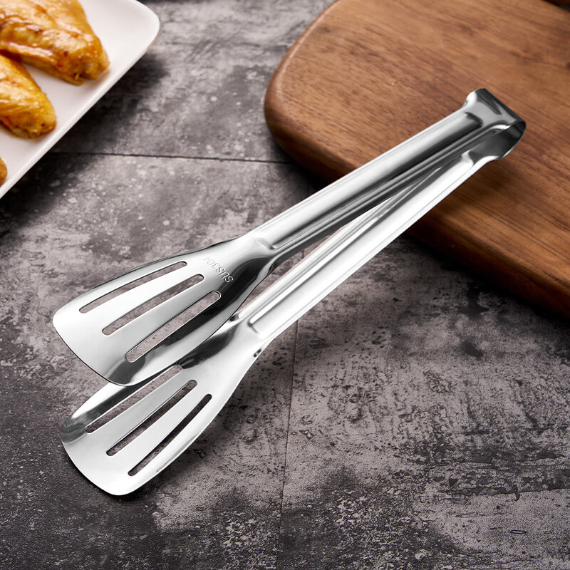 Suncojia 304 Stainless Steel Steak Tongs - Multifunctional Barbecue Kit
