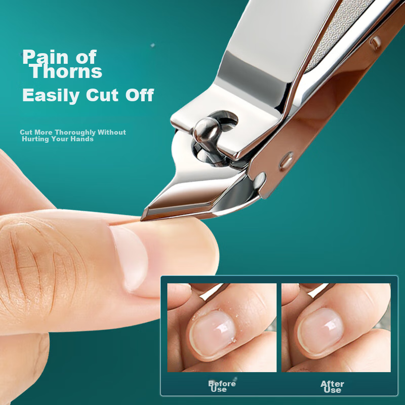 Creative Art Nail Clipper Set with Anti-Splash File
