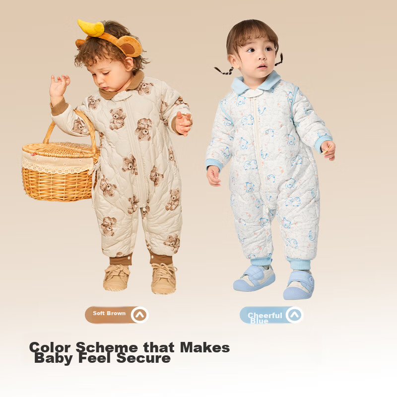 BALABALA Baby Fleece-Lined Romper