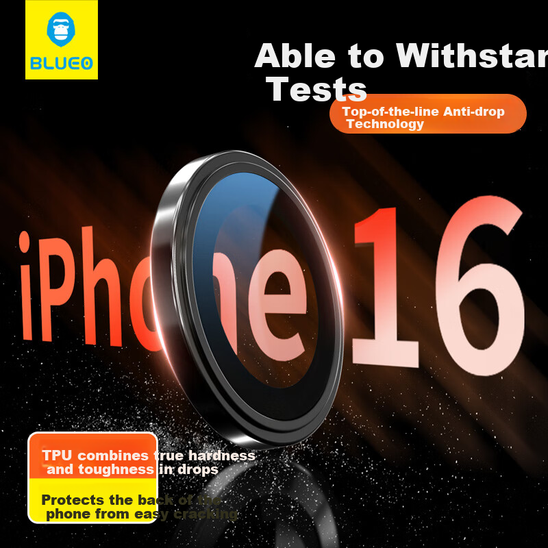BLUEO Anti-Reflective Lens Protector for iPhone 16 Pro Max