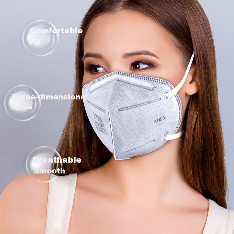 Ams KN95 Activated Carbon Face Mask, 50 Pieces