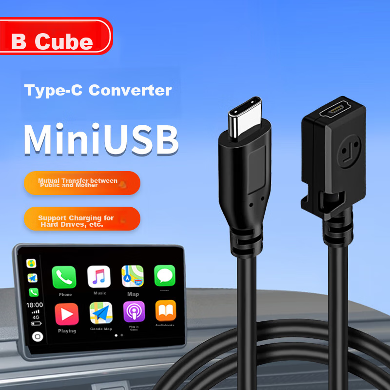 BURLEFRAN Mini to Type-C Charging Cable