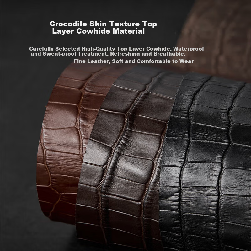 ESCASE Leather Watch Strap for Huawei Watch 5 GT5/GT4/Watch3Pro/GT3Pro/New/Watch4Pro