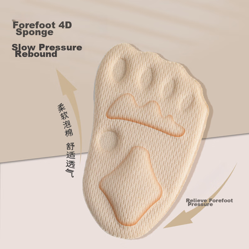 FOOTOPPO Anti-Pain Sponge Foam Foot Pad for High Heels