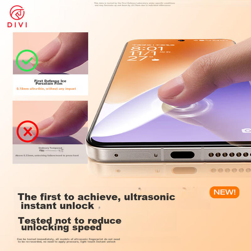DIVI Screen Protector for Xiaomi 14 Pro/Ultra/15 Pro/Ultra (2-Pack)