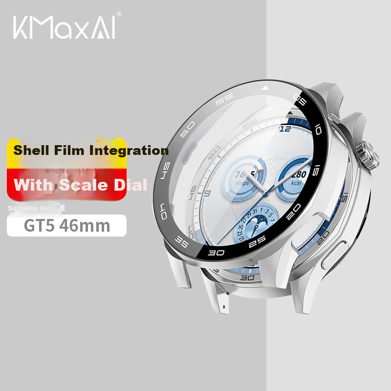 KMaxAI Protective Case & Screen Guard for Huawei Watch GT5