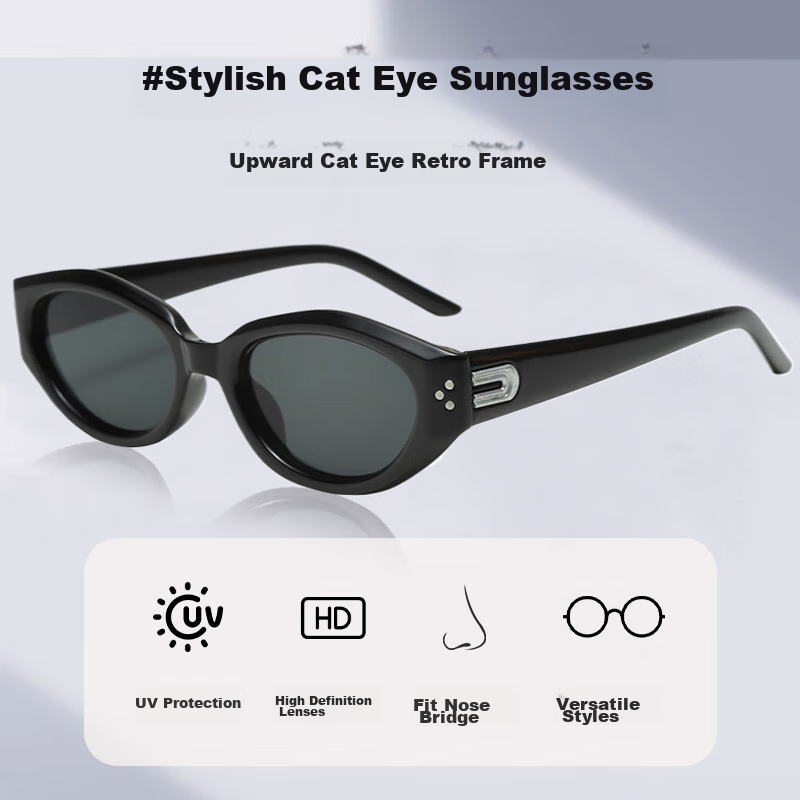 Boshide Kids Cat Eye Sunglasses - UV Protection Parent-Child Style