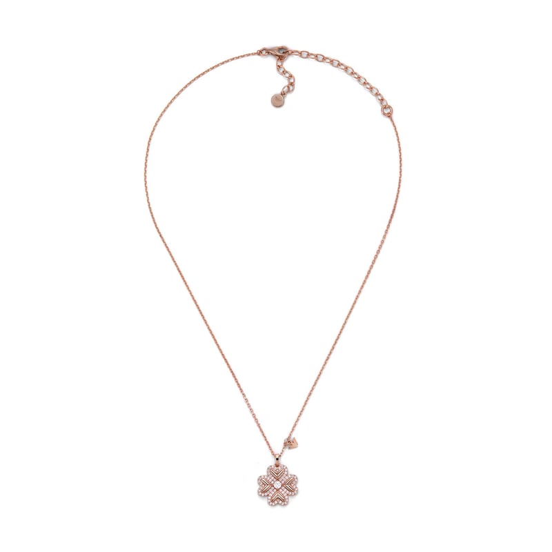 EMPORIO ARMANI Women's Lucky Heart Four-Leaf Clover Necklace