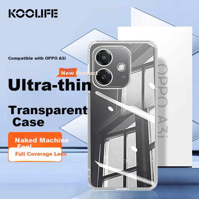 KOOLIFE Protective Case for OPPO A3i - Full Lens Protection