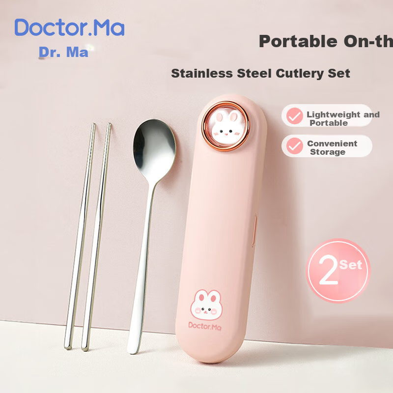 DOCTOR MA Kids Chopsticks & Spoon Set