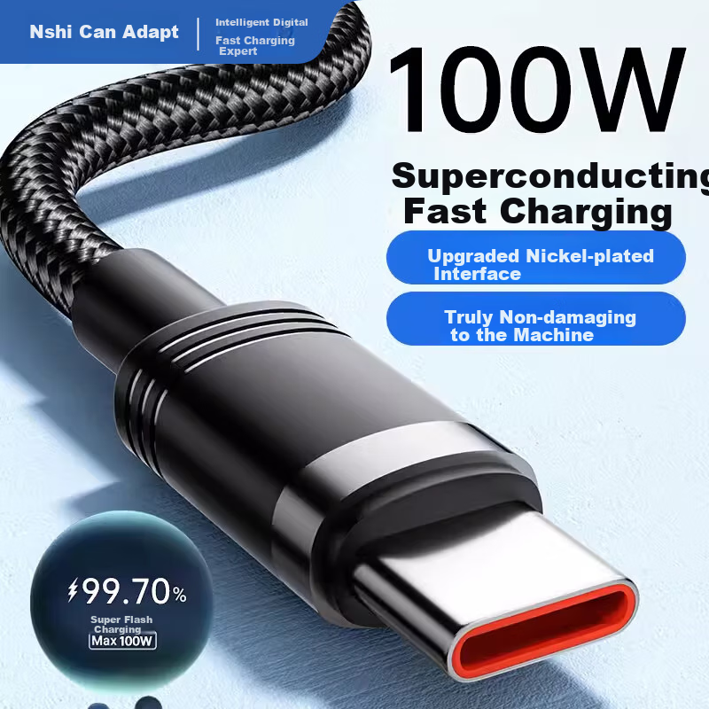 Type-C 100W Fast Charging Cable for Huawei/Xiaomi