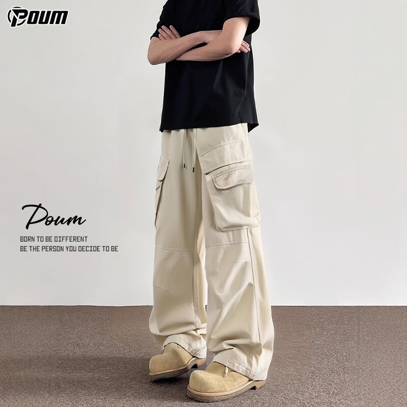 POUM Cotton Cargo Pants for Men