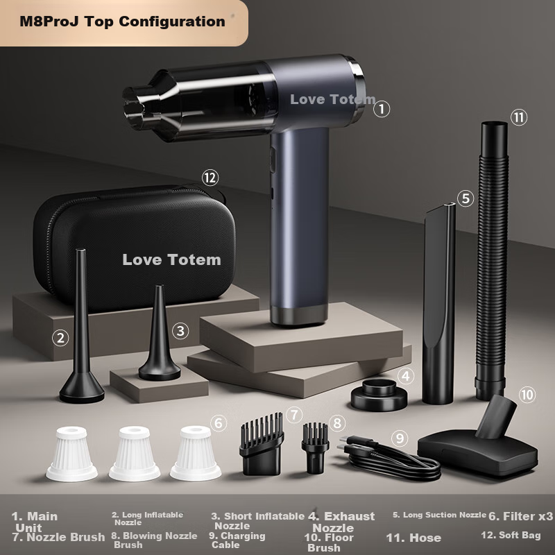 Aituteng Cordless Car Vacuum with Strong Suction