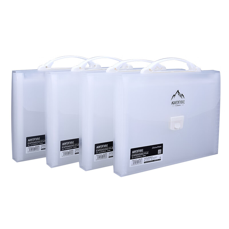 Bailiwen Transparent White Accordion File Folder
