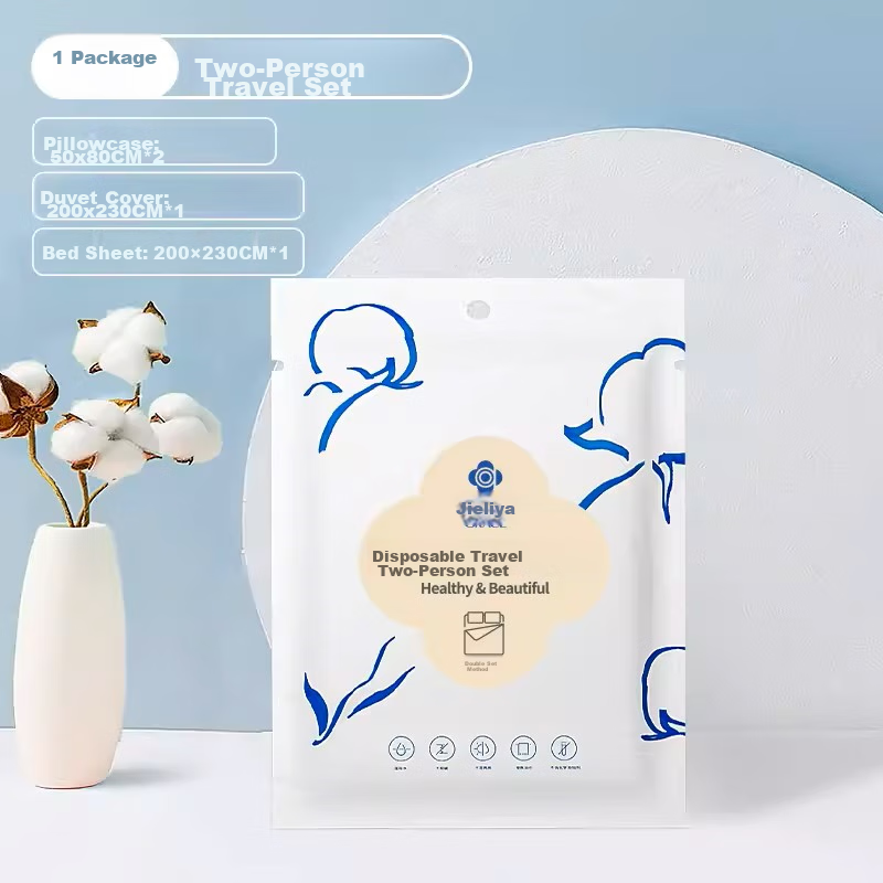 Grace Disposable Bed Sheet Set - Hygienic Travel Four-Piece Set