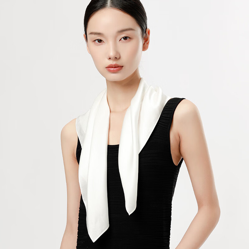 Sijie Silk Square Scarf - 100% Mulberry Silk for Women