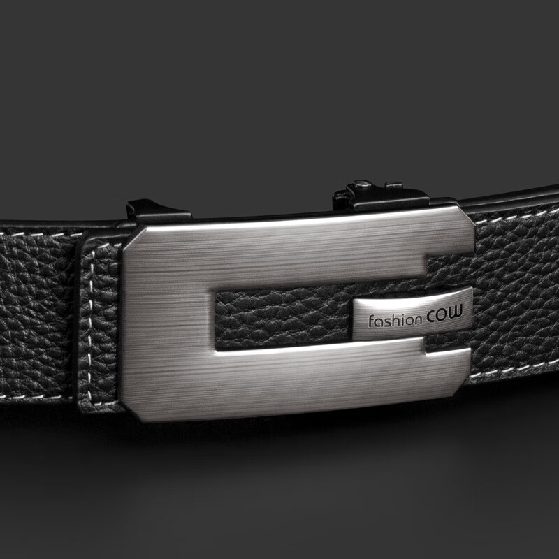 COW Men's Automatic Buckle Belt - Top-Layer Cowhide