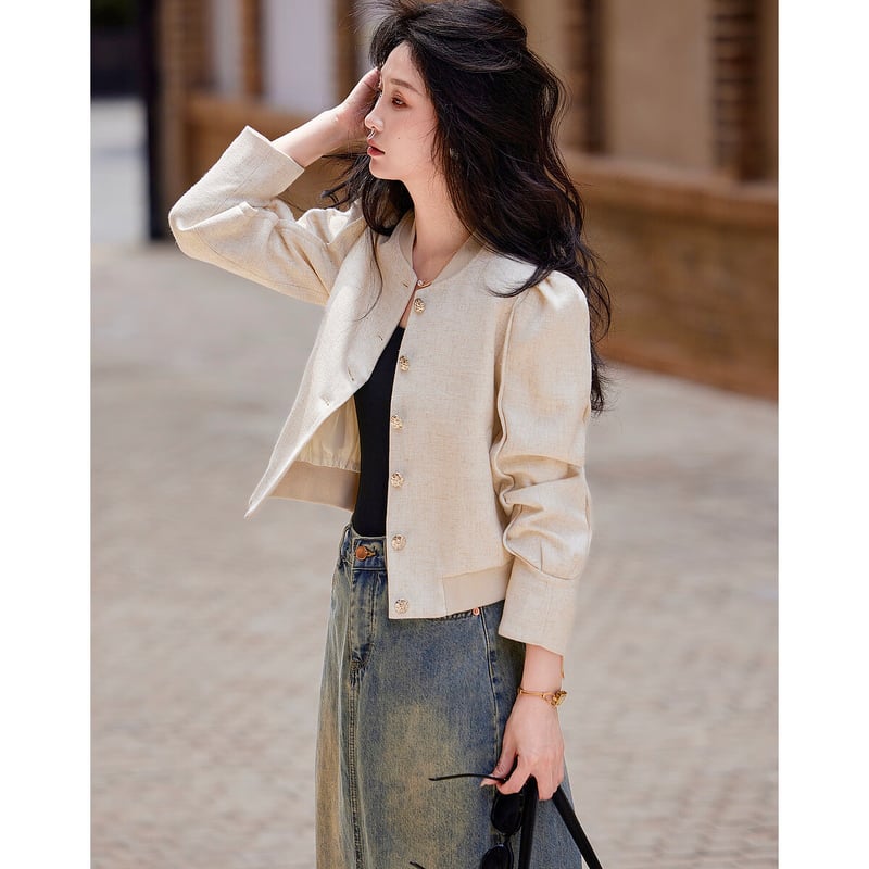 Dme Spring Autumn Sporty Baseball Jacket