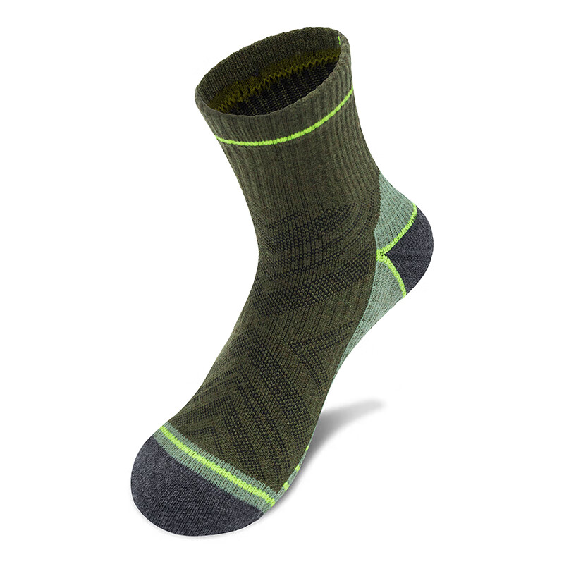TFO Merino Wool Hiking Socks - Army Green
