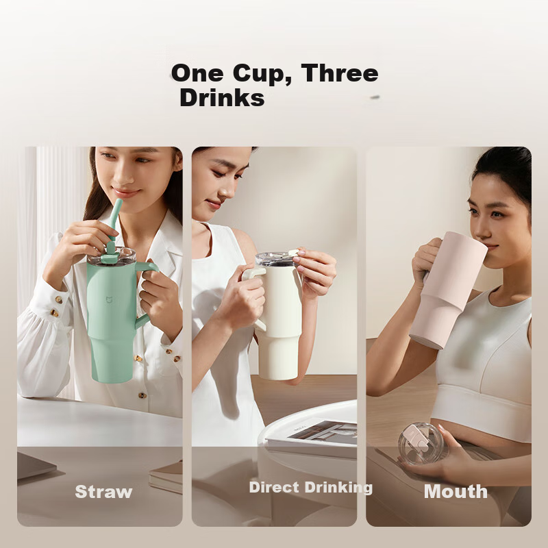 Xiaomi Straw Insulated Cup - Large Capacity Ice King