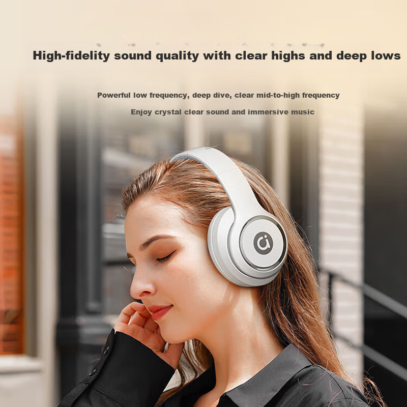 Adol ASUS Over-Ear Bluetooth Headphones White