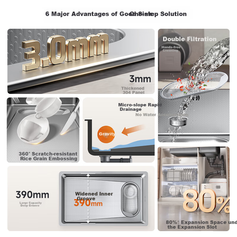 ARROW 304 Stainless Steel Undermount Kitchen Sink