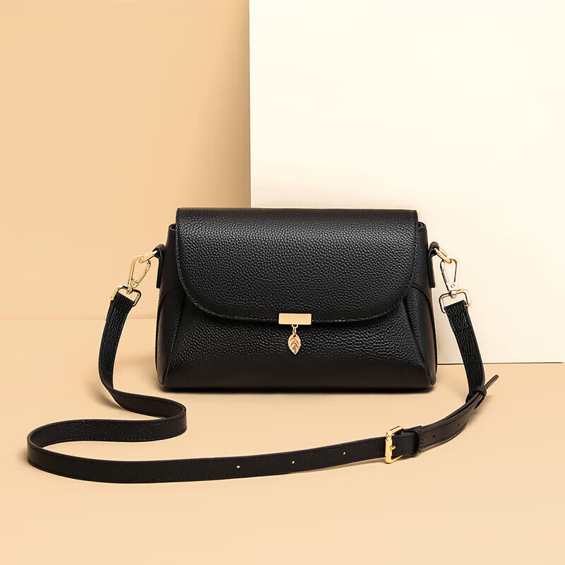 YUYULA Women's Single Shoulder Sling Bag - Black