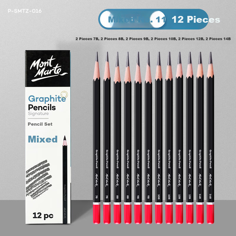 Mont Marte Sketch Pencils 7B-14B Set