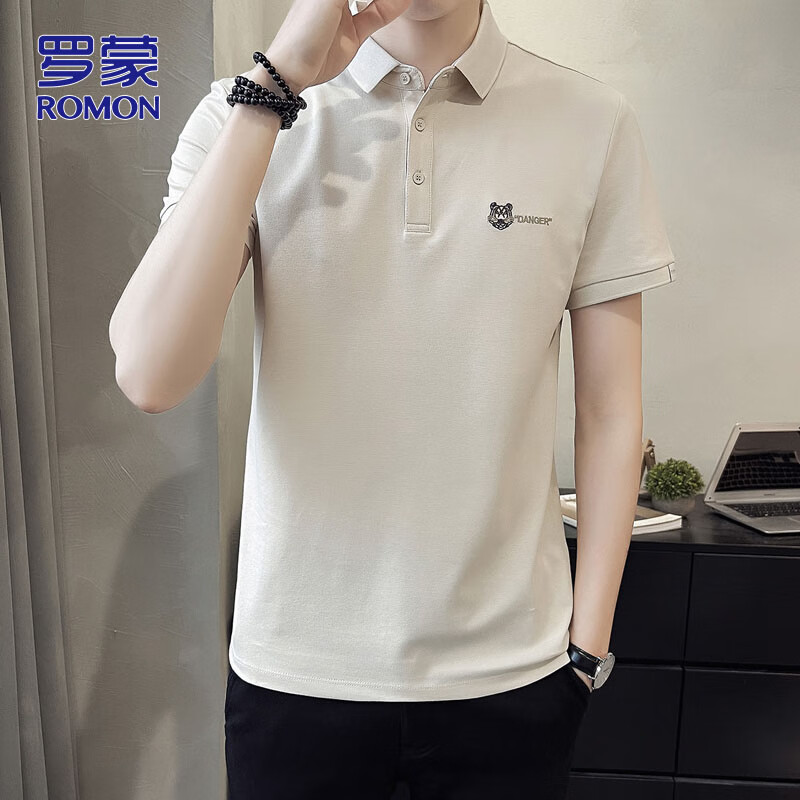 ROMON Men's Summer Polo T-Shirt