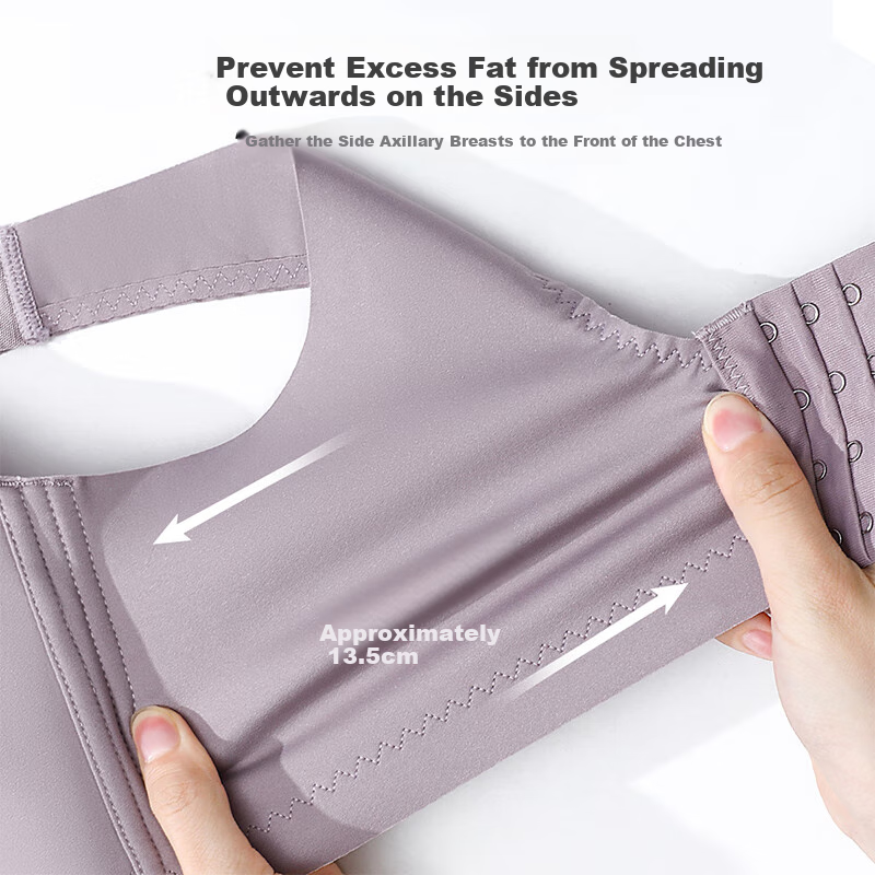 FENTENGCARE Wide-Strap Push-Up Bra with Built-In Pads