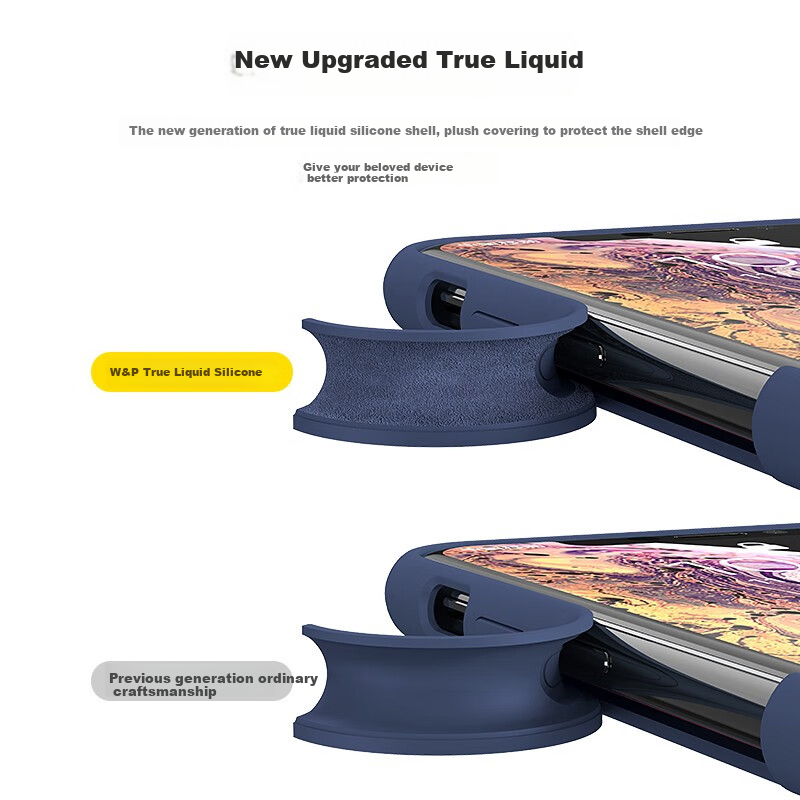 W&P Premium Shockproof Liquid Silicone Case for iPhone 16 Pro Max