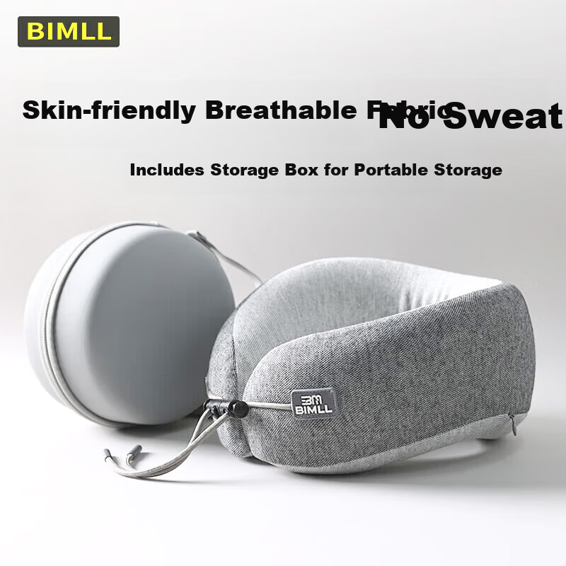 BIMLL U-Shaped Memory Foam Neck Pillow