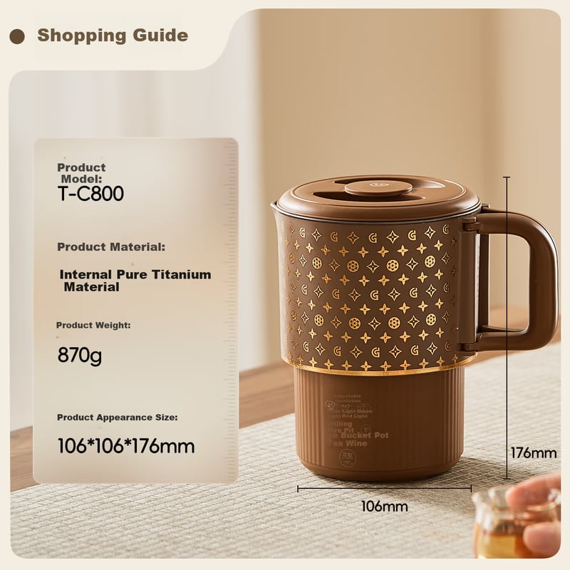 GREENIS Pure Titanium Foldable Kettle