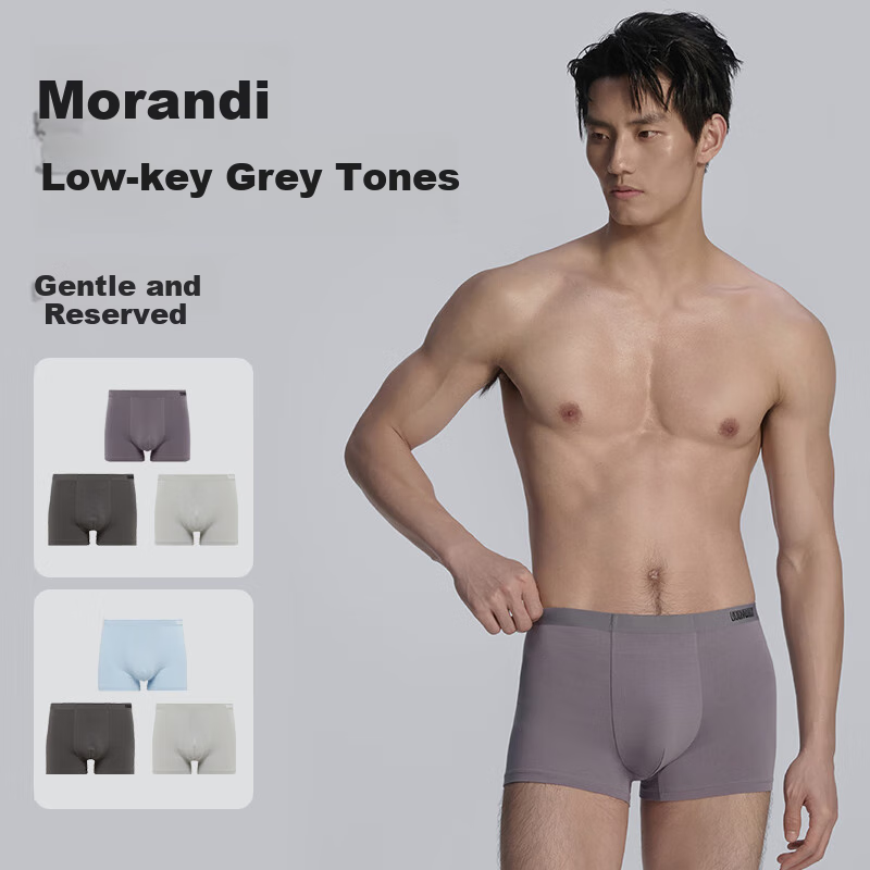 BODYWILD Men's Cotton Boxer Briefs Set of 3
