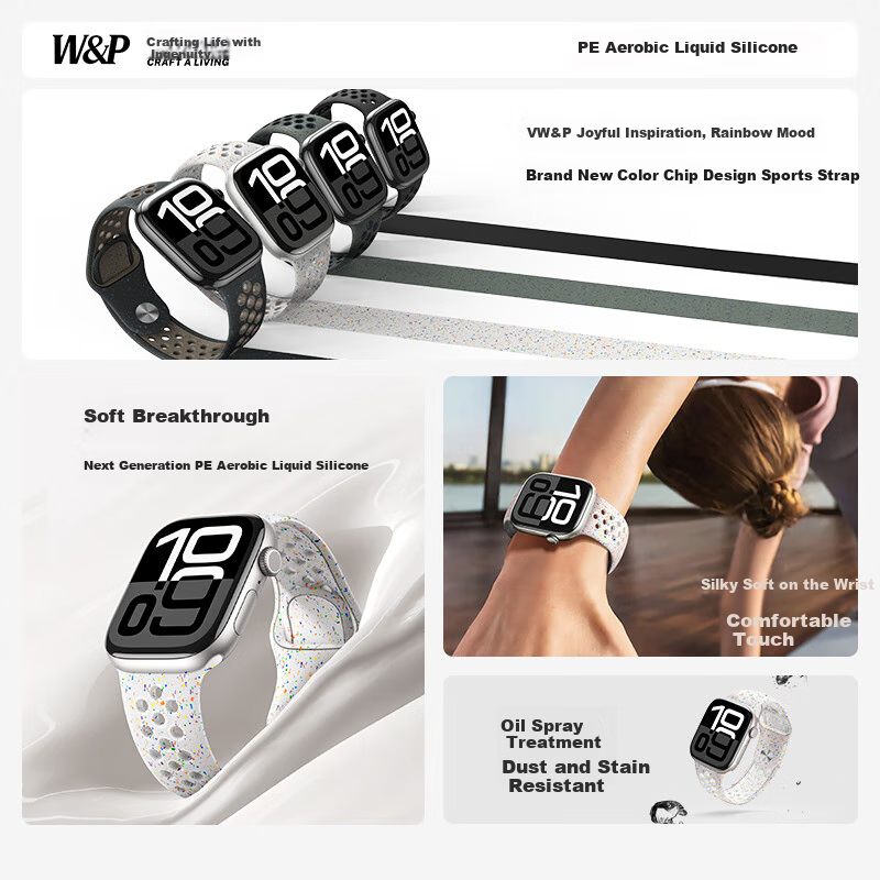 W&P Apple Watch Band for Ultra 3/2 - Liquid Silicone Sport