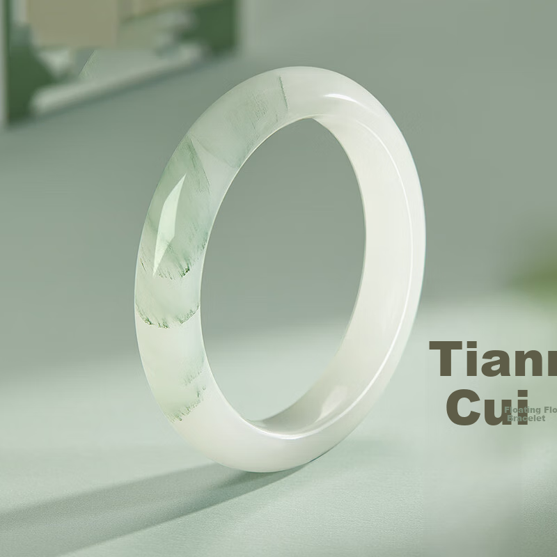 ALLOVE Tianshan Jade Bangle for Women