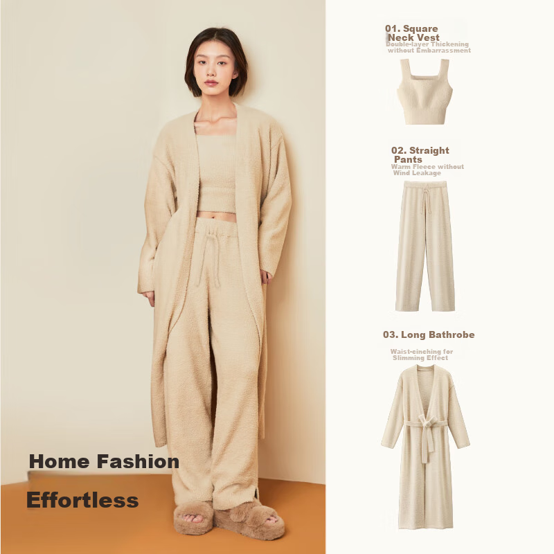 LUCKMEEY Women's Meilade Pajamas - Cream White