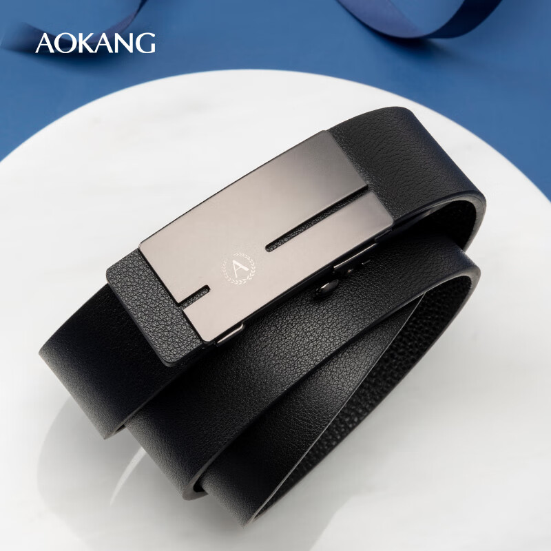 Aokang Men's Bare Tooth Belt - Premium Leather