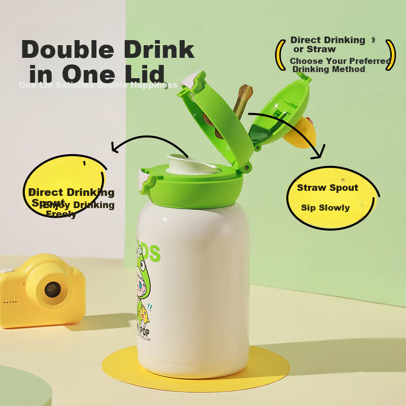 BEDDYBEAR Smiling Insulated Cup with Straw