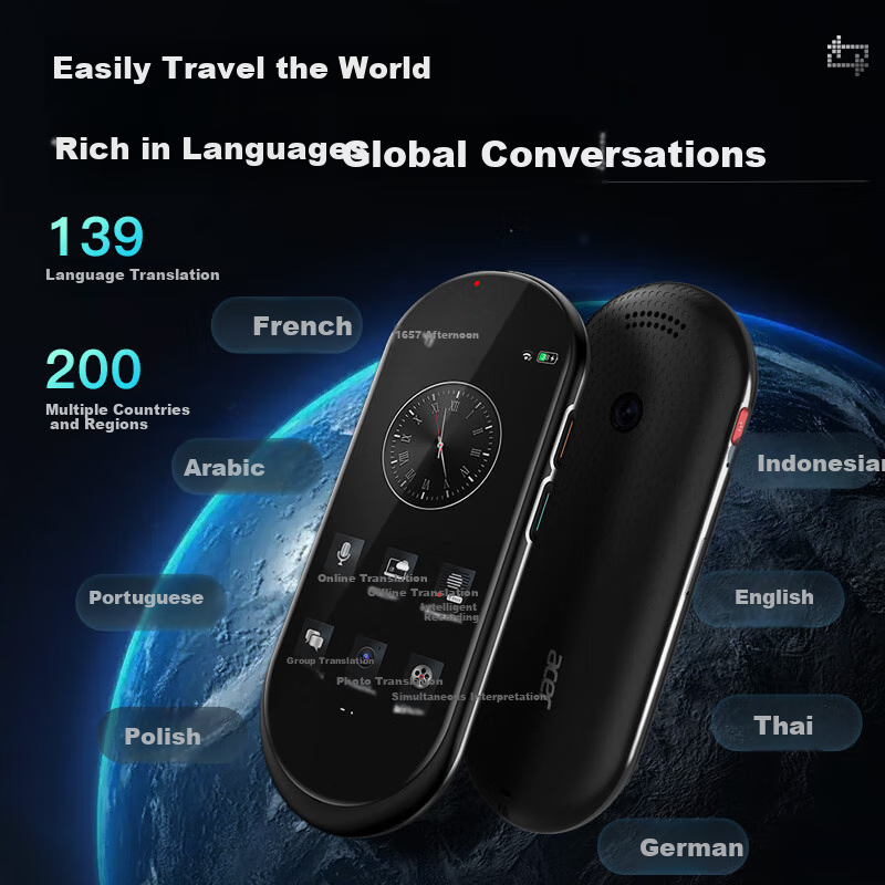 TRANSLATWORLD Screen Translator - AI 2-Way Device