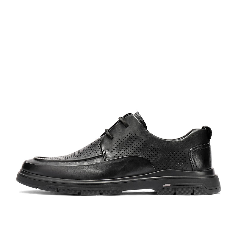 SENDA Men's Perforated Leather Casual Shoes