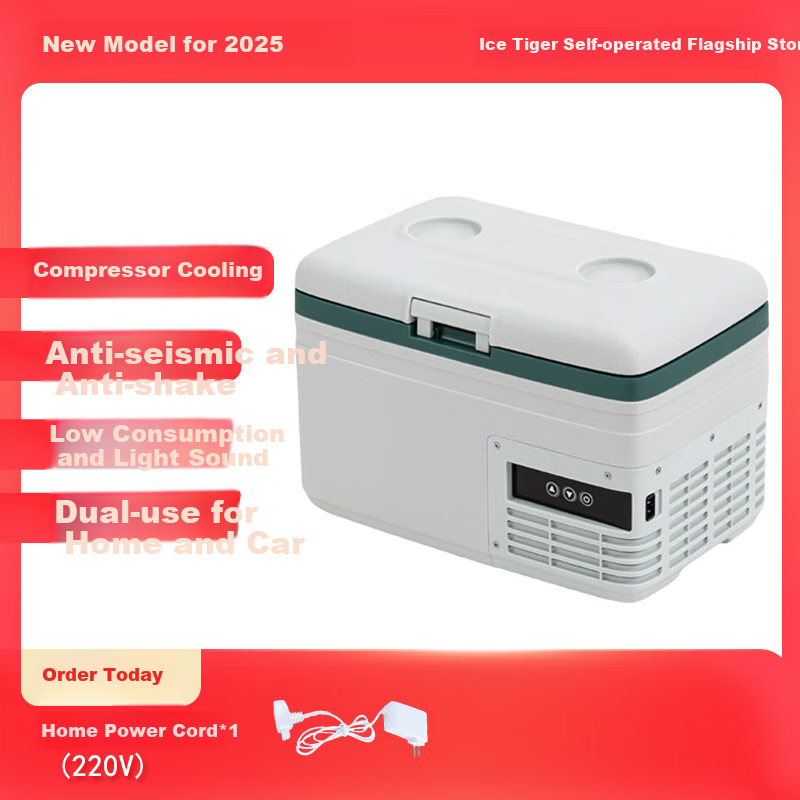 Alpicool Portable Car Refrigerator - Compact Mini Fridge-Freezer for Camping and Home Use