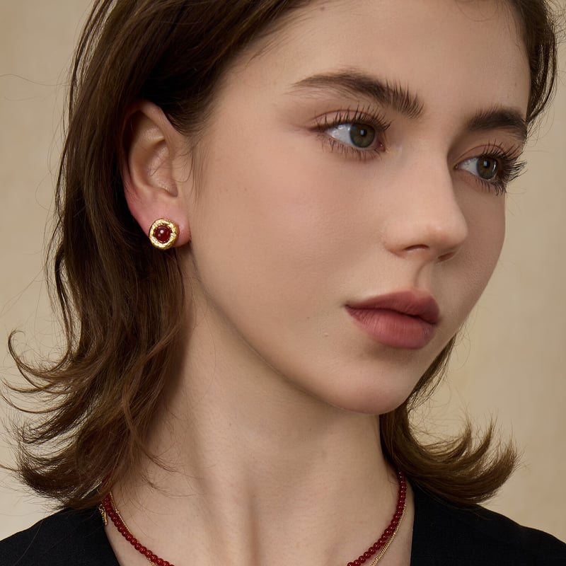 Arsis Lucky Gold Earrings - Stylish Gift for Birthdays