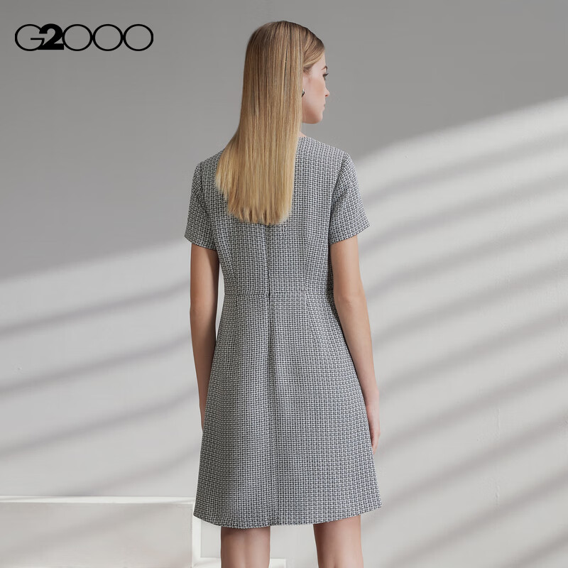 G2000 Coarse Tweed Chanel-Style Dress