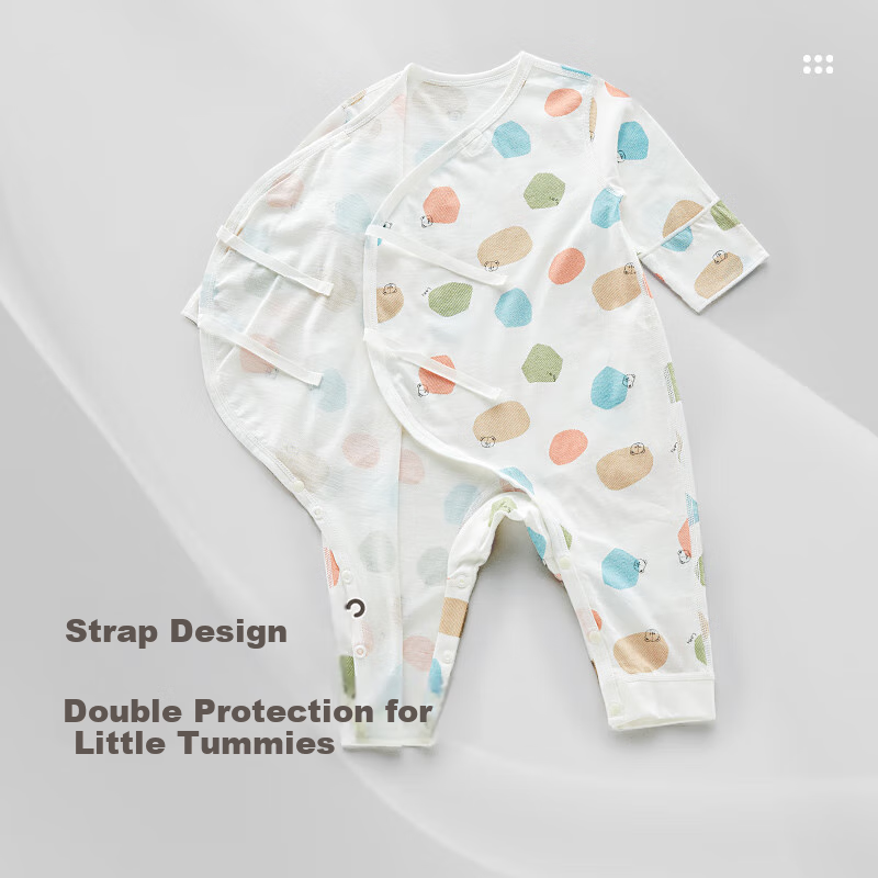 Labi Baby Tie-Up Bodysuit for All Seasons