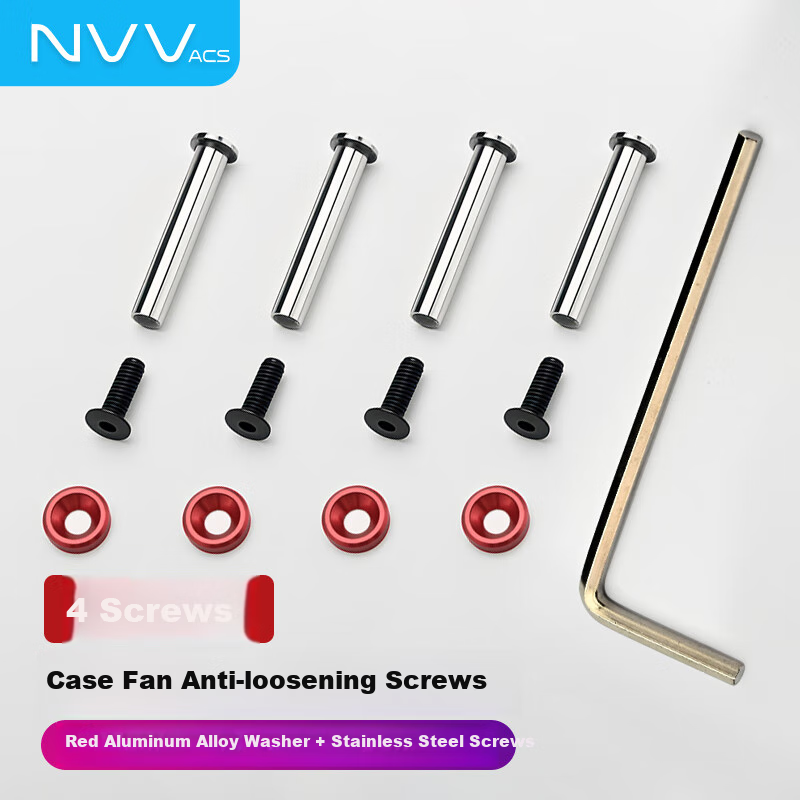 NVV Fan Long Locking Screws NZ-G5 - 4 Sets for Cooling Radiator
